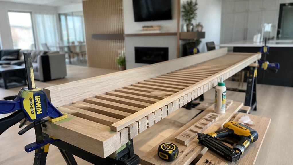 build precise balanced slat framework