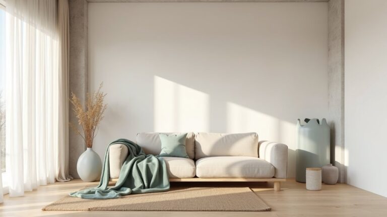 calm minimalist loft design