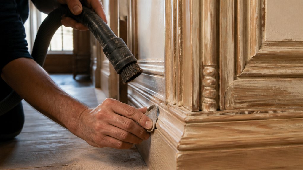 careful detailed woodwork prep