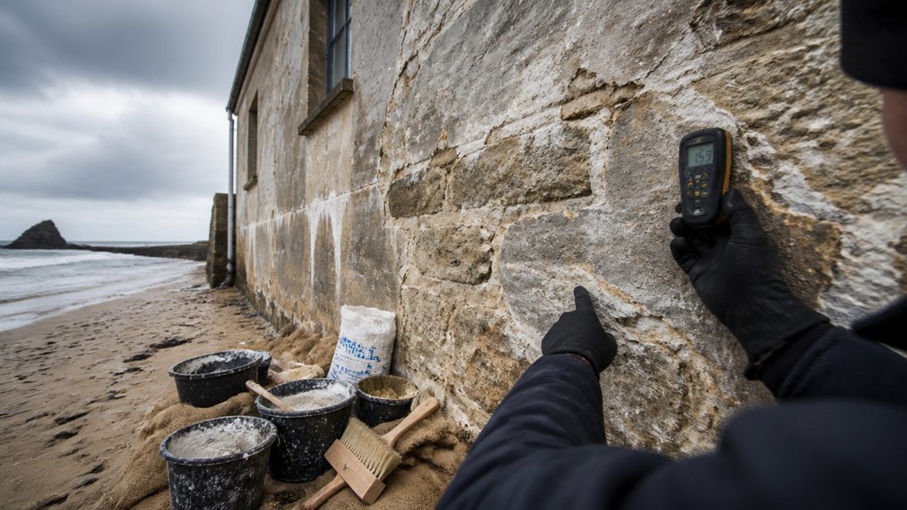coastal wall damage assessment
