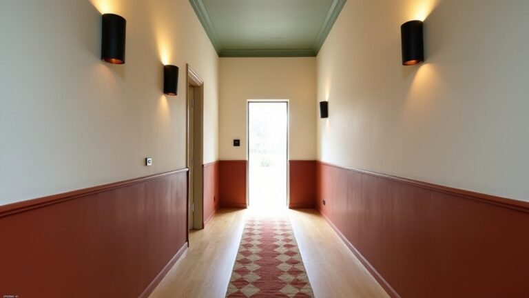 colour zoning enhances hallway style