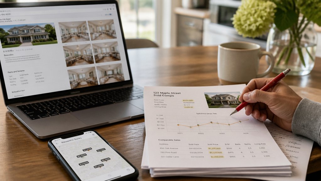 compare listing price to comps