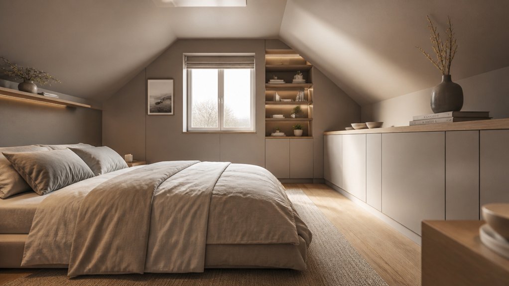 concealed integrated loft storage