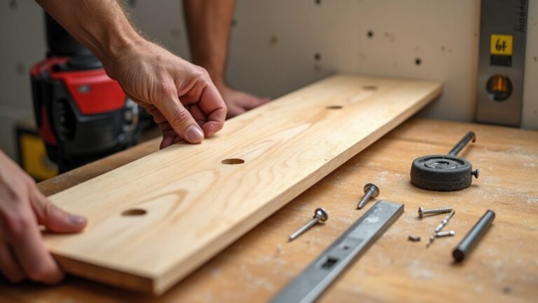 creating concealed bracket shelving