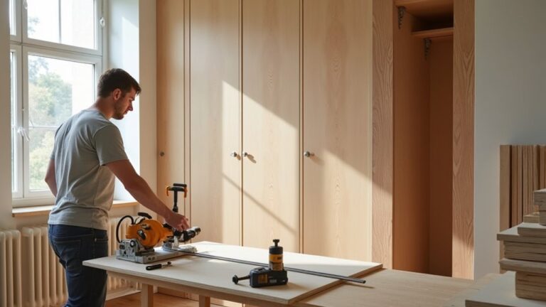 custom modern wardrobe construction