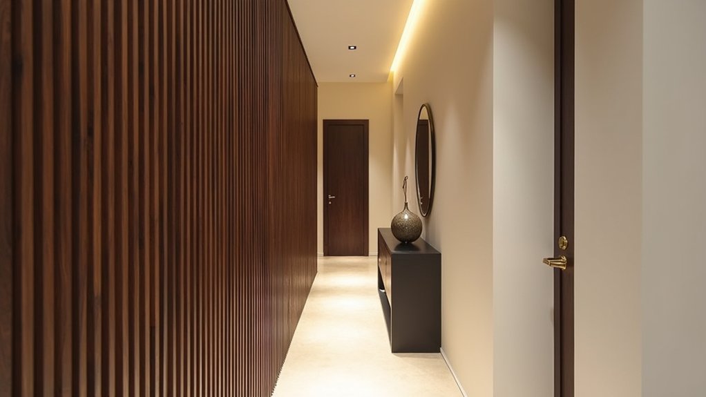 enhance hallways with feature walls