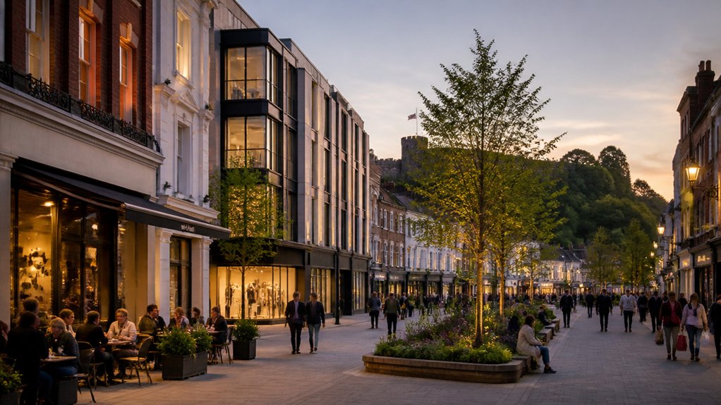enhanced town centre infrastructure