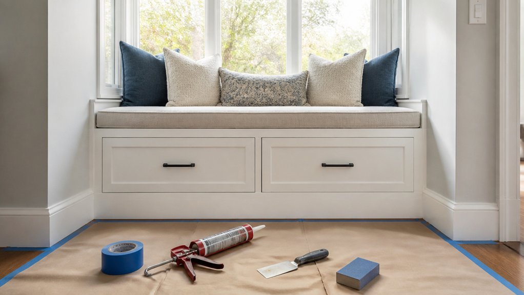 finish trim caulk paint
