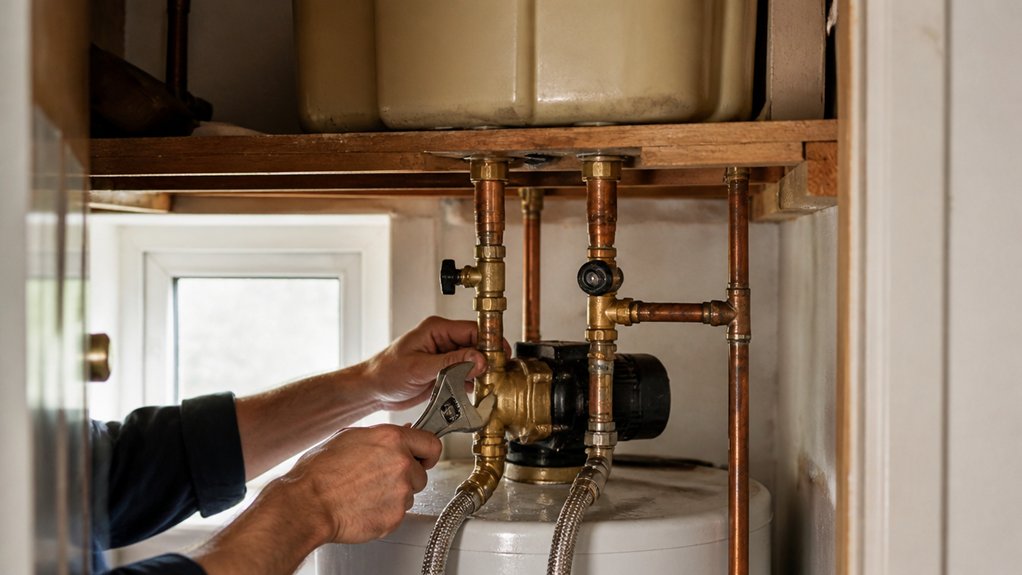 improve gravity fed water pressure