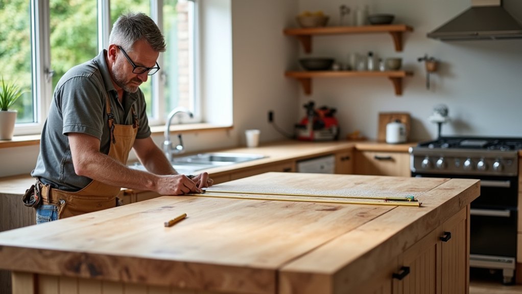 installing solid wood countertops