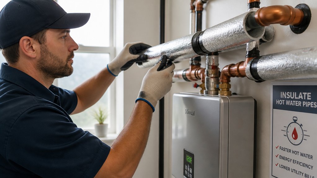 insulate pipes for efficiency