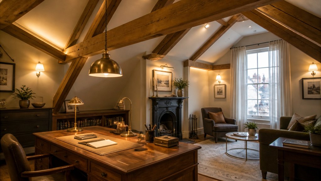 layered victorian loft lighting
