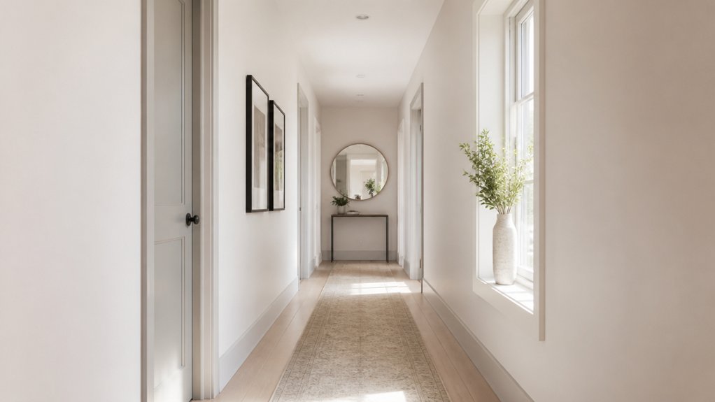 light soft airy hallway colors