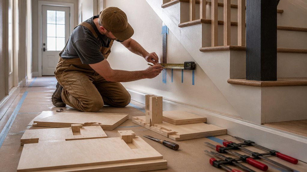 measure staircase for storage