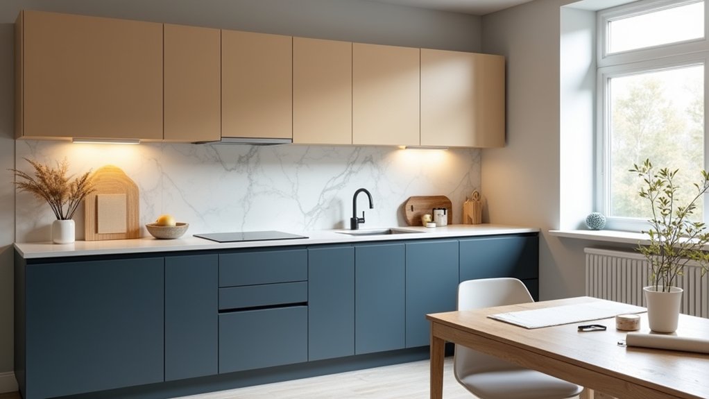 modern kitchen color transformation