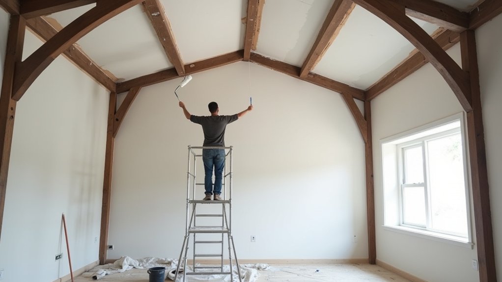 painting loft ceilings