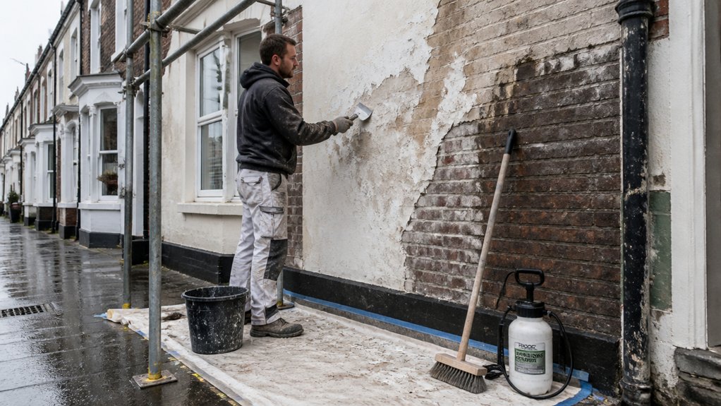 prepare and stabilize surface