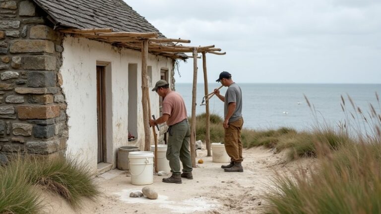 restoring coastal lime cottage