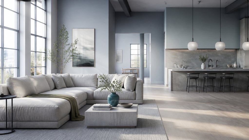 soft cool hues enhance calmness