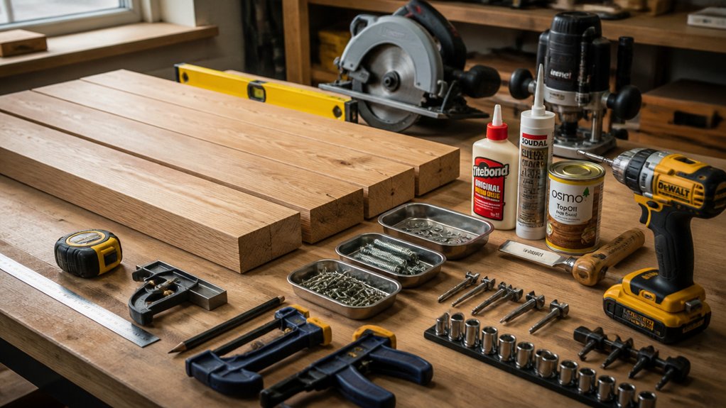 tools and fixings needed