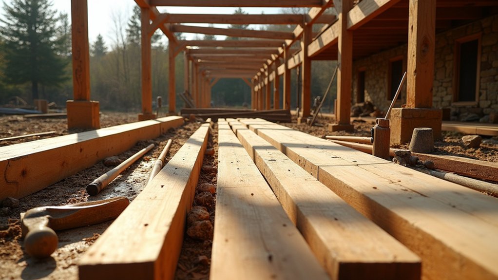 traditional timber frame reconstruction