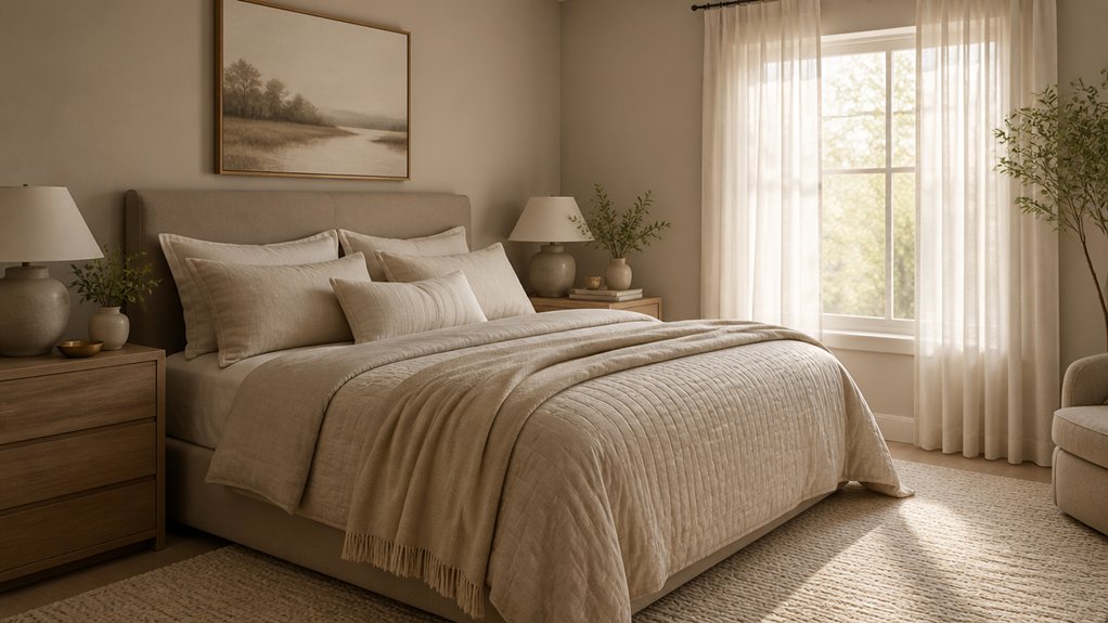 warm neutrals create calmness